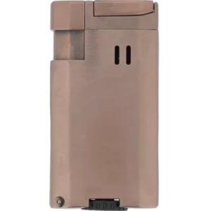 Briquet Vector Vmotion cuivre satin vu de dos – Accessoire à cigares haut de gamme chez A La Civette