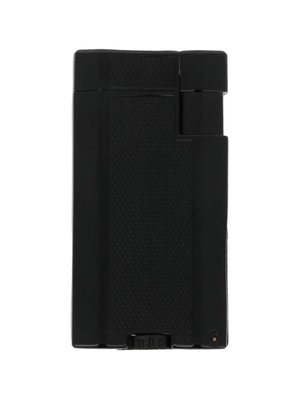 A-La-Civette-Accessoires-a-cigares-Briquets-Vector-Vmotion-noir-mat-face Briquet Vector Vmotion noir mat vu de face – Accessoire à cigares haut de gamme chez A La Civette