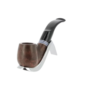 Pipe Chacom The French Pipe Unie N°14 courbée finition naturelle 6 mm – vue trois quarts – A La Civette Paris