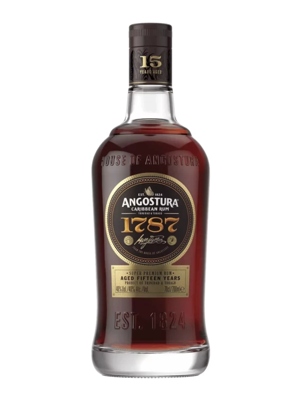 Rhum Angostura 1787 – bouteille vue de face – Vins et spiritueux A La Civette Paris