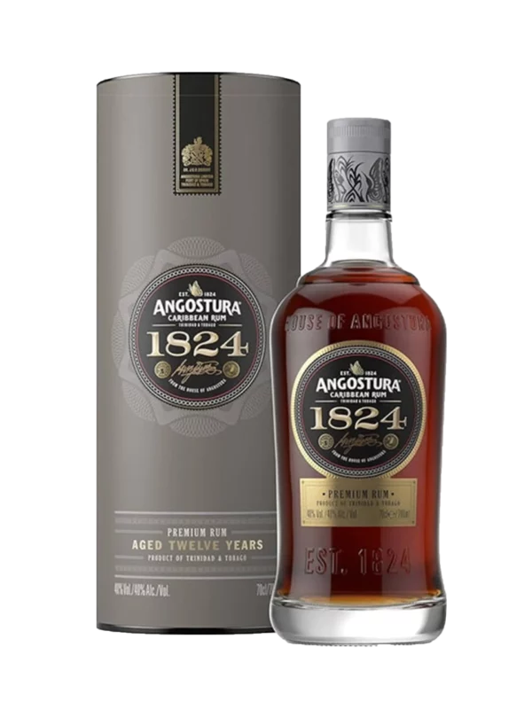 Rhum Angostura 1824 – bouteille vue de face – Vins et spiritueux A La Civette Paris