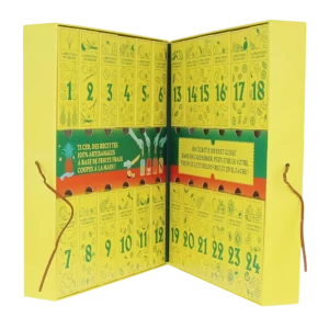 Calendrier de l’Avent Ti Ced 2025 La Bibliothèque des Arrangés Édition 1 ouvert – coffret dégustation rhums arrangés chez A La Civette