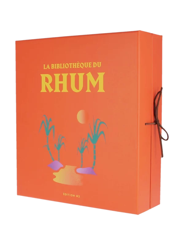 La Bibliothèque du Rhum Édition 2 – Calendrier de l'Avent Rhum 2025, vue de face, coffret de dégustation chez A La Civette