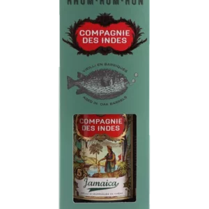 Rhum Compagnie des Indes Jamaica 5 ans – boîte vue de face – A La Civette Paris