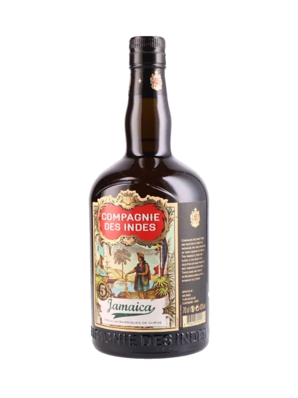 Rhum Compagnie des Indes Jamaica 5 ans – bouteille vue de face – A La Civette Paris