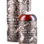 Rhum Don Papa Gayuma – boîte et bouteille vues de face – A La Civette Paris