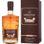 Rhum Longueteau Harmonie Collection Concerto – boîte et bouteille vues de face – A La Civette Paris