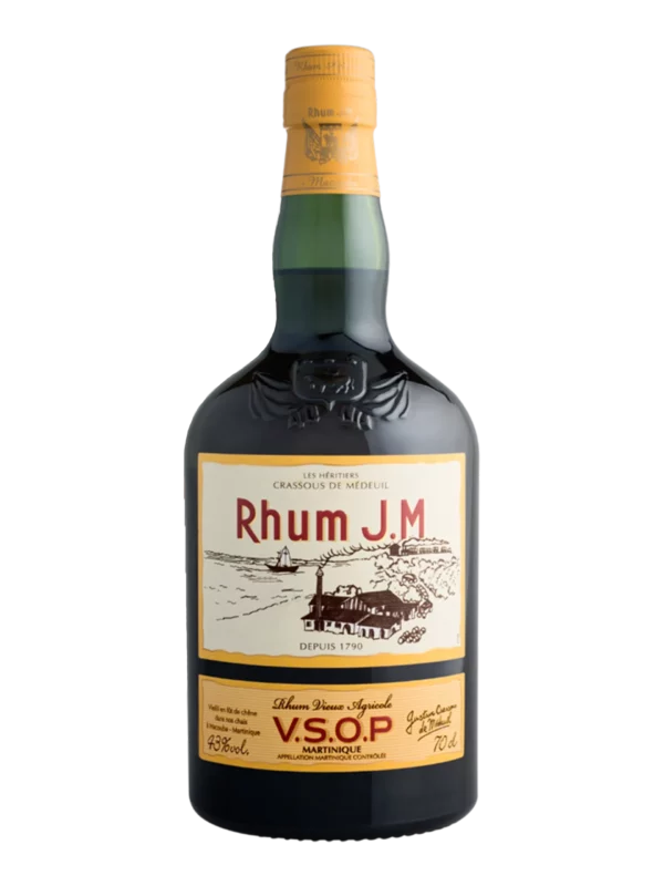 A-La-Civette-Vins-et-spiritueux-Rhum-Rhum-JM-VSOP-face Rhum J.M VSOP – bouteille vue de face – A La Civette Paris