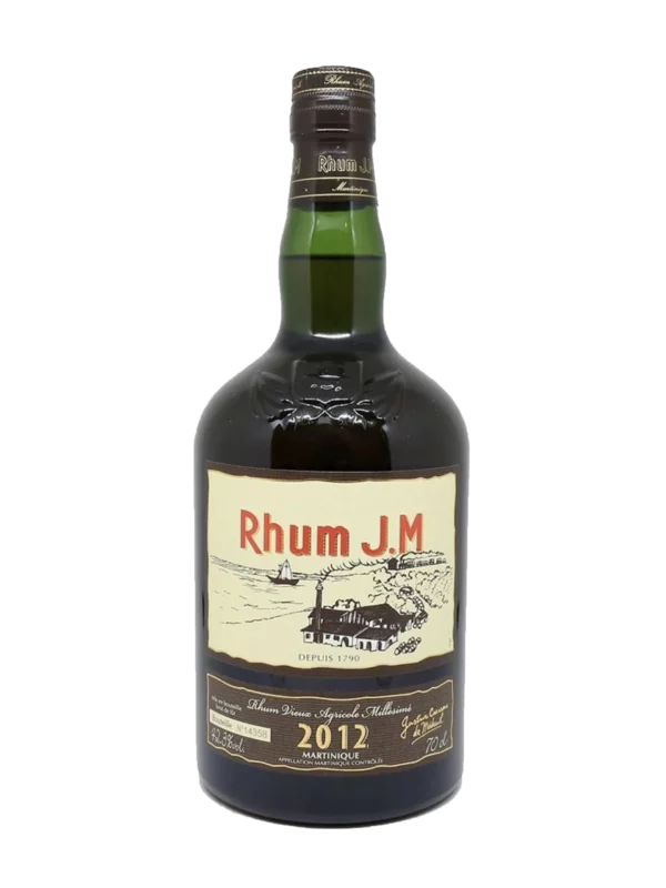 Rhum J.M Millésime 2012 10 Ans - bouteille vue de face – A La Civette Paris