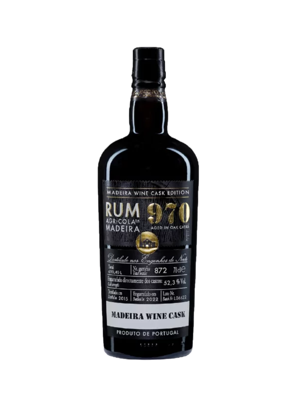 Rhum Rum 970 Madeira Wine Cask – bouteille vue de face – A La Civette Paris