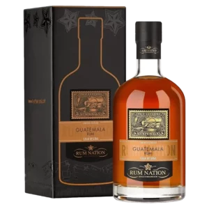 Rhum Rum Nation Guatemala Gran Reserva – boîte et bouteille vues de face – A La Civette Paris