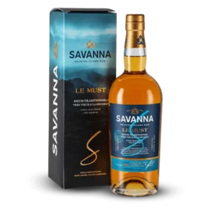 Rhum Savanna Le Must – boîte et bouteille vues de face – A La Civette Paris