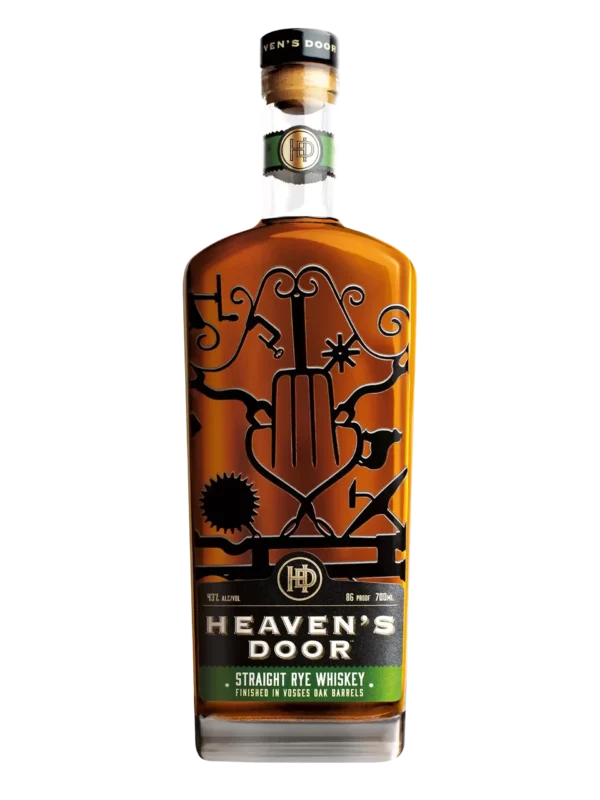 Whisky Heaven's Door Straight Rye – bouteille vue de face – A La Civette Paris