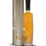 Whisky Octomore 14.3 – boîte et bouteille vues de face – A La Civette Paris