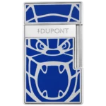 Briquet S.T. Dupont Biggy Orlinski bleu face – Accessoires à cigares premium À La Civette