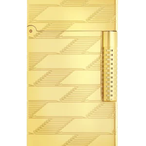 Briquet S.T. Dupont Le Grand Dupont Cling Guilloché Monogram 1872 doré face – Accessoires à cigares de luxe