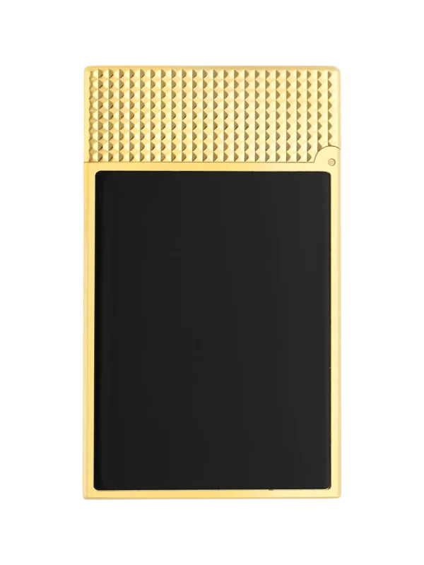 Briquet S.T. Dupont Le Grand Dupont Cling laque noir et doré dos – Accessoires à cigares À La Civette Paris