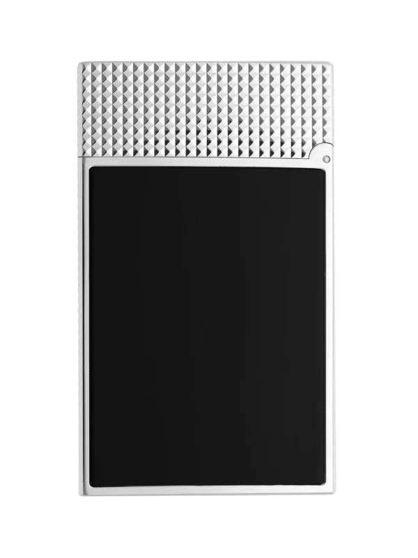 Briquet S.T. Dupont Le Grand Dupont Cling laque noir et palladium dos – Accessoires à cigares À La Civette Paris