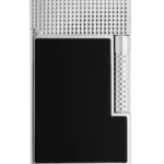 Briquet S.T. Dupont Le Grand Dupont Cling laque noir et palladium face – Briquet de luxe pour cigare