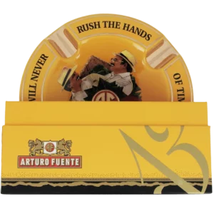 Cendrier Arturo Fuente jaune boîte – Accessoires à cigares de luxe À La Civette