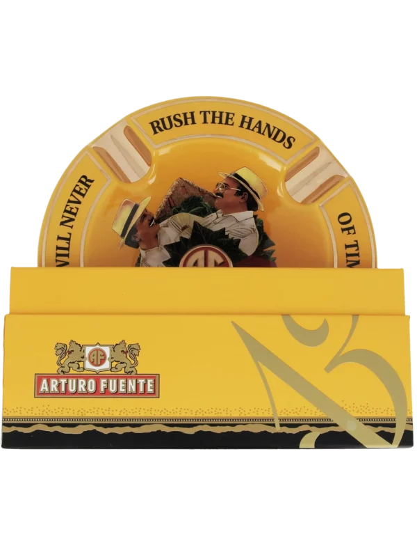 Cendrier Arturo Fuente jaune boîte – Accessoires à cigares de luxe À La Civette