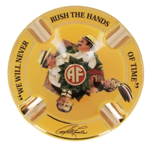 Cendrier Arturo Fuente jaune face – Cendrier cigare de luxe À La Civette