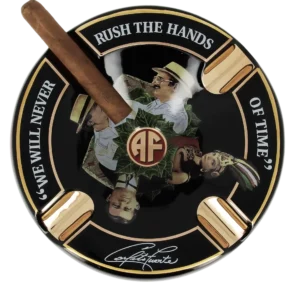 Cendrier Arturo Fuente noir avec cigare – Accessoires à cigares haut de gamme