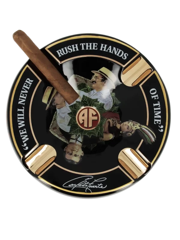 Cendrier Arturo Fuente noir avec cigare – Accessoires à cigares haut de gamme