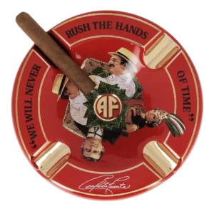 Cendrier Arturo Fuente rouge avec cigare – Accessoires à cigares haut de gamme