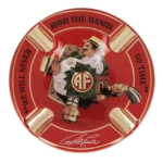Cendrier Arturo Fuente rouge face – Cendrier cigare de luxe À La Civette