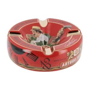 Cendrier Arturo Fuente rouge trois quarts – Accessoires à cigares de prestige
