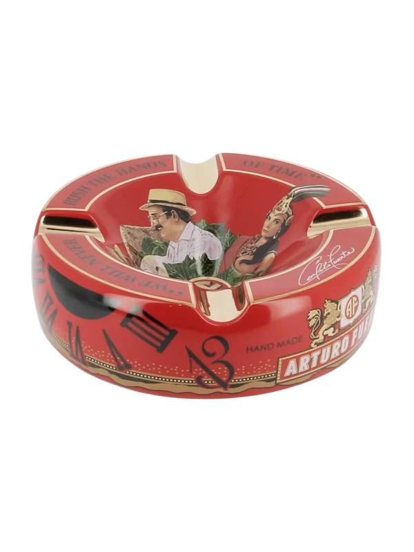 Cendrier Arturo Fuente rouge trois quarts – Accessoires à cigares de prestige