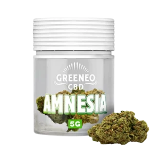 A La Civette fleur de CBD Greeneo Amnesia 5 g face – fleurs CBD Greeneo premium
