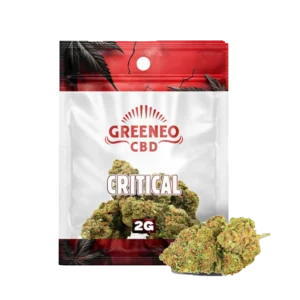A La Civette fleur de CBD Greeneo Critical 2 g face – fleur CBD premium Paris