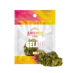 A La Civette fleur de CBD Greeneo Gelato 2 g face – fleur CBD haut de gamme