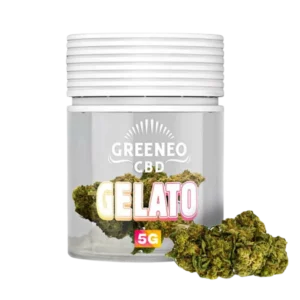 A La Civette fleur de CBD Greeneo Gelato 5 g face – fleur CBD premium Paris