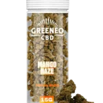 Fleur De CBD Greeneo Mango Haze 15 g face – fleur CBD premium grand format