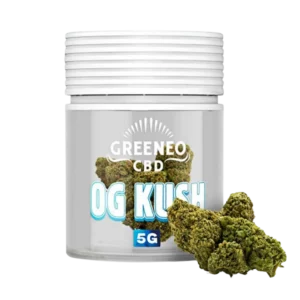 A La Civette fleur de CBD Greeneo OG Kush 5 g face – fleur CBD premium Paris