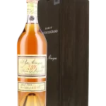 A La Civette vins et spiritueux Armagnac Baron Gaston Legrand 2006, boîte face et bouteille face