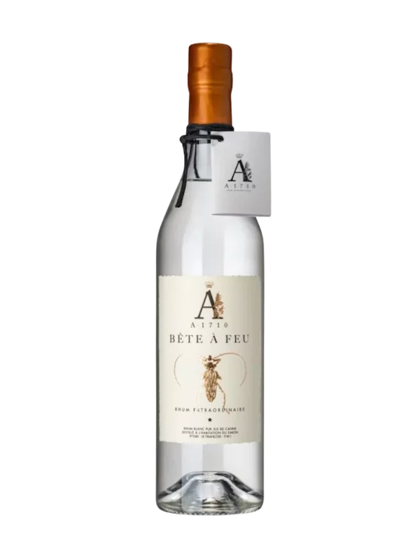 A La Civette vins et spiritueux Rhum A 1710 Bête à feu bouteille face