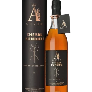 A La Civette vins et spiritueux Rhum A 1710 Cheval Bondieu boîte face et bouteille face