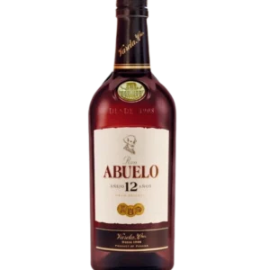 A La Civette vins et spiritueux Rhum Abuelo Anejo 12 ans bouteille face