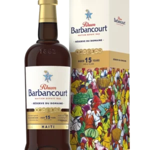 A La Civette vins et spiritueux Rhum Barbancourt Réserve du Domaine 15 ans boîte face et bouteille face