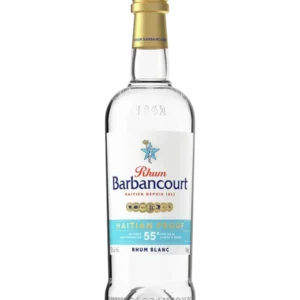 A La Civette vins et spiritueux Rhum Barbancourt rhum blanc Haïtien Proof 55 degrés bouteille face