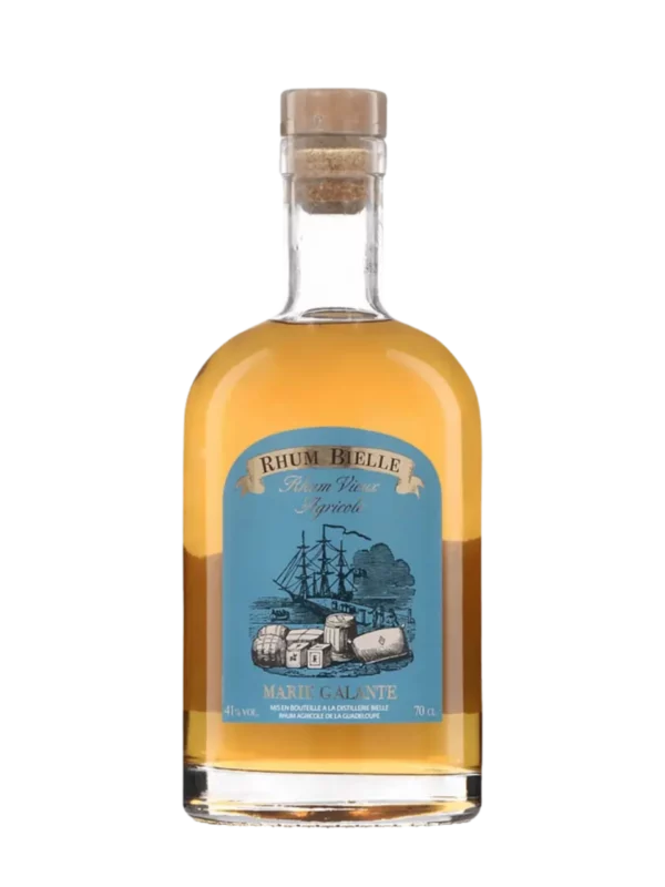 A La Civette vins et spiritueux Rhum Bielle rhum vieux agricole 3 ans bouteille face