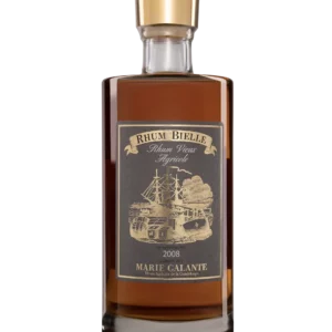A La Civette vins et spiritueux Rhum Bielle millésime 2008 10 ans bouteille face