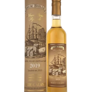 A La Civette vins et spiritueux Rhum Bielle rhum vieux agricole millésime 2019 4 ans boîte face et bouteille face