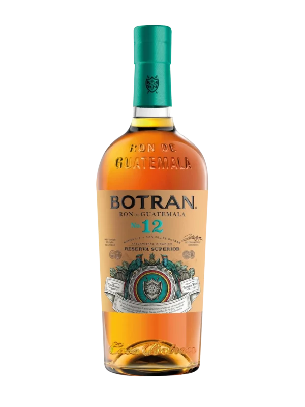 A La Civette vins et spiritueux Rhum Botran Reserva Superior 12 ans bouteille face