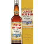 A La Civette vins et spiritueux Rhum Caroni Navy Rum 100th Anniversary boîte face et bouteille face