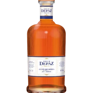 A La Civette Vins et spiritueux, Rhum Depaz Cuvée des Hôtes du Château, bouteille face, spiritueux haut de gamme.